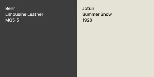 MQ5-5 Limousine Leather vs 1928 Summer Snow