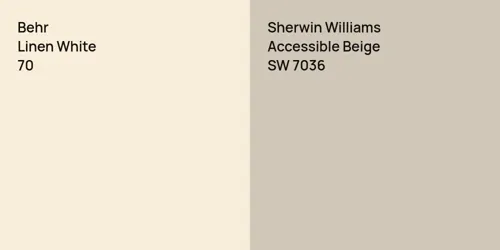 70 Linen White vs SW 7036 Accessible Beige