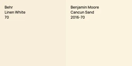 70 Linen White vs 2016-70 Cancun Sand