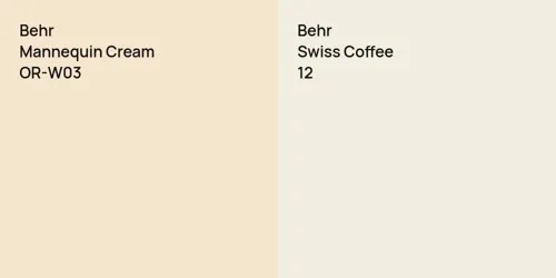 OR-W03 Mannequin Cream vs 12 Swiss Coffee