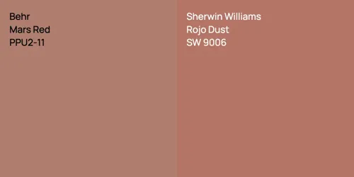 PPU2-11 Mars Red vs SW 9006 Rojo Dust