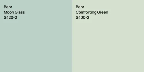 S420-2 Moon Glass vs S400-2 Comforting Green