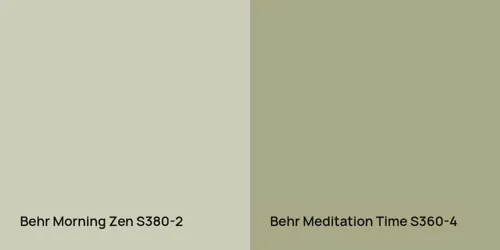 S380-2 Morning Zen vs S360-4 Meditation Time