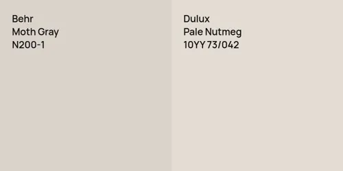 N200-1 Moth Gray vs 10YY 73/042 Pale Nutmeg