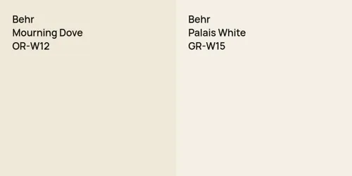 OR-W12 Mourning Dove vs GR-W15 Palais White