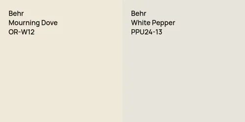 OR-W12 Mourning Dove vs PPU24-13 White Pepper