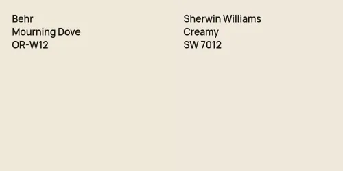 OR-W12 Mourning Dove vs SW 7012 Creamy