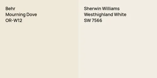 OR-W12 Mourning Dove vs SW 7566 Westhighland White