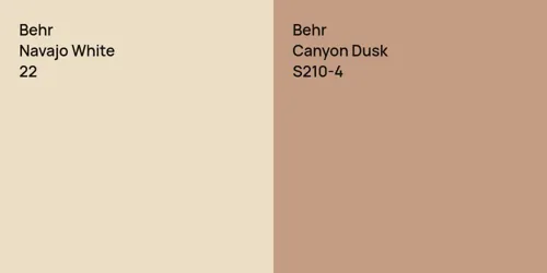 22 Navajo White vs S210-4 Canyon Dusk