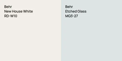 RD-W10 New House White vs MQ3-27 Etched Glass