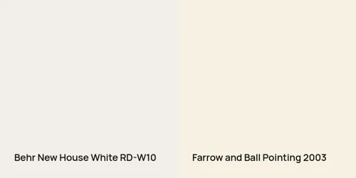 RD-W10 New House White vs 2003 Pointing