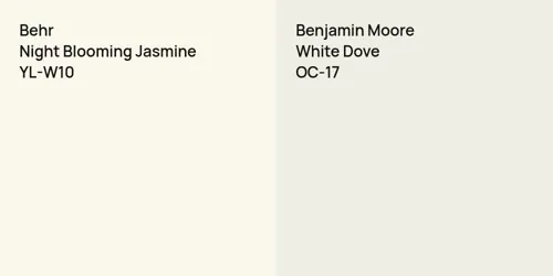 YL-W10 Night Blooming Jasmine vs OC-17 White Dove