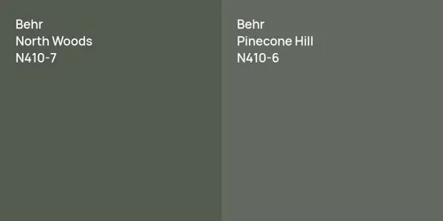 N410-7 North Woods vs N410-6 Pinecone Hill