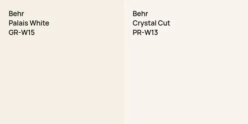 GR-W15 Palais White vs PR-W13 Crystal Cut