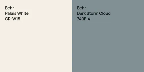 GR-W15 Palais White vs 740F-4 Dark Storm Cloud