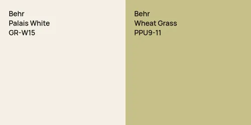 GR-W15 Palais White vs PPU9-11 Wheat Grass