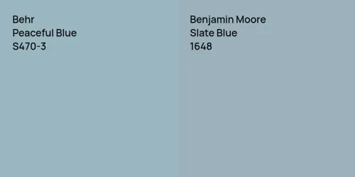 S470-3 Peaceful Blue vs 1648 Slate Blue