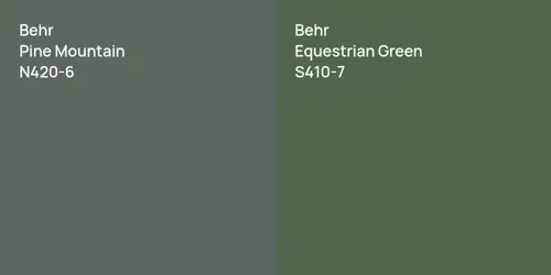 N420-6 Pine Mountain vs S410-7 Equestrian Green