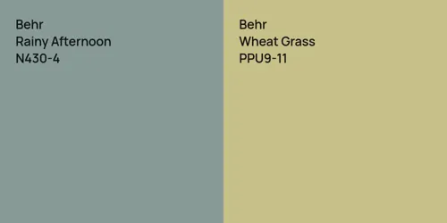 N430-4 Rainy Afternoon vs PPU9-11 Wheat Grass