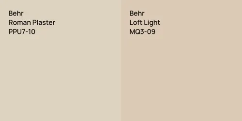 PPU7-10 Roman Plaster vs MQ3-09 Loft Light