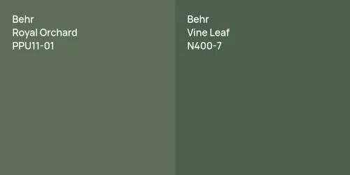 PPU11-01 Royal Orchard vs N400-7 Vine Leaf