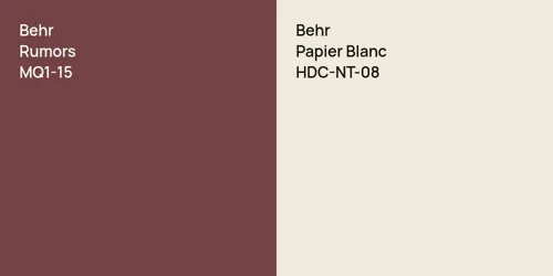 MQ1-15 Rumors vs HDC-NT-08 Papier Blanc