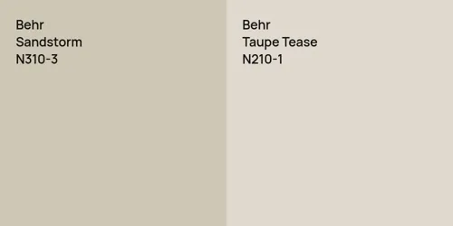 N310-3 Sandstorm vs N210-1 Taupe Tease