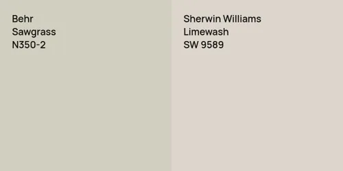 N350-2 Sawgrass vs SW 9589 Limewash