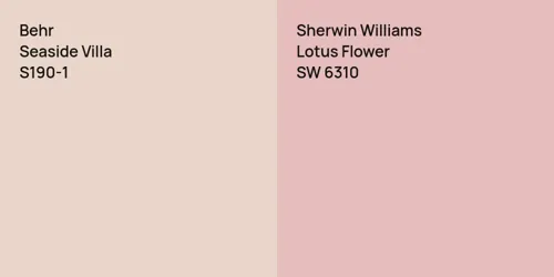 S190-1 Seaside Villa vs SW 6310 Lotus Flower