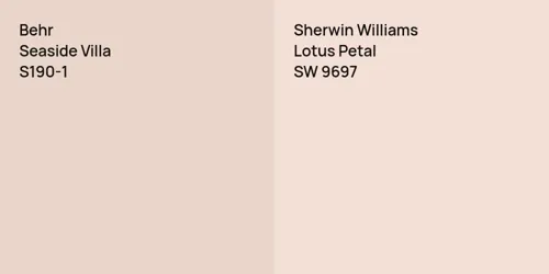 S190-1 Seaside Villa vs SW 9697 Lotus Petal