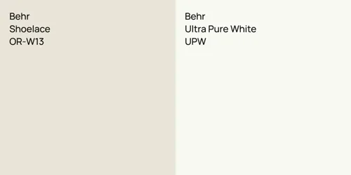 OR-W13 Shoelace vs UPW Ultra Pure White