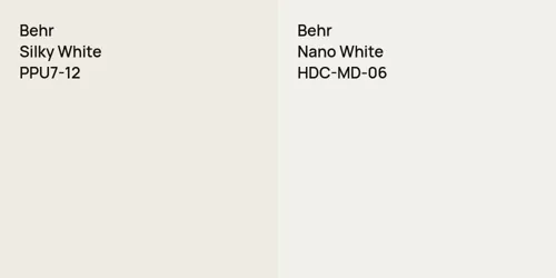 PPU7-12 Silky White vs HDC-MD-06 Nano White