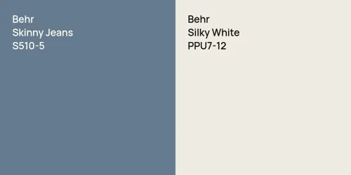 S510-5 Skinny Jeans vs PPU7-12 Silky White