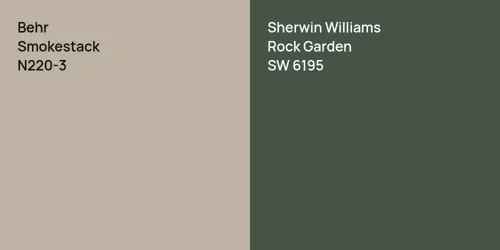 N220-3 Smokestack vs SW 6195 Rock Garden