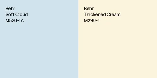 M520-1A Soft Cloud vs M290-1 Thickened Cream