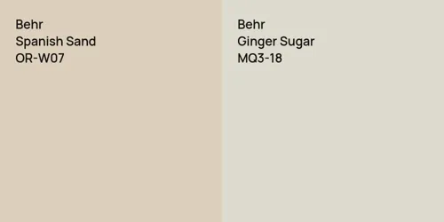 OR-W07 Spanish Sand vs MQ3-18 Ginger Sugar