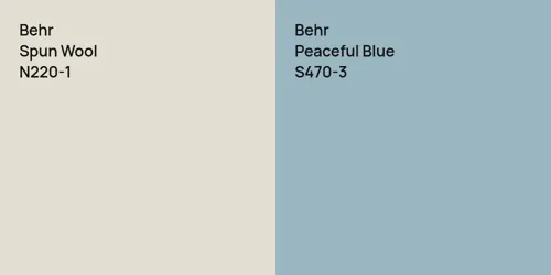 N220-1 Spun Wool vs S470-3 Peaceful Blue