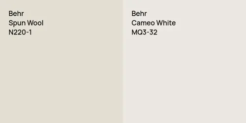 N220-1 Spun Wool vs MQ3-32 Cameo White