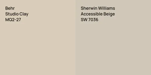 MQ2-27 Studio Clay vs SW 7036 Accessible Beige