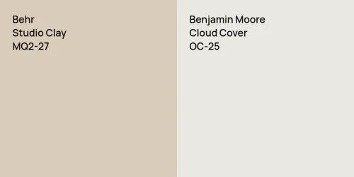 MQ2-27 Studio Clay vs OC-25 Cloud Cover