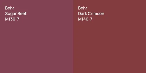 M130-7 Sugar Beet vs M140-7 Dark Crimson