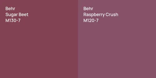 M130-7 Sugar Beet vs M120-7 Raspberry Crush