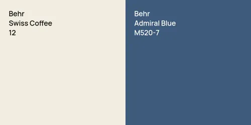 12 Swiss Coffee vs M520-7 Admiral Blue