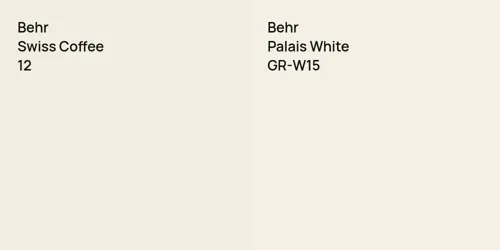 12 Swiss Coffee vs GR-W15 Palais White