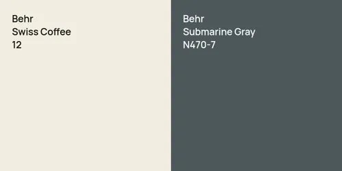 12 Swiss Coffee vs N470-7 Submarine Gray