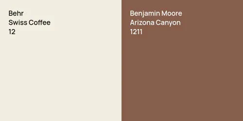 12 Swiss Coffee vs 1211 Arizona Canyon