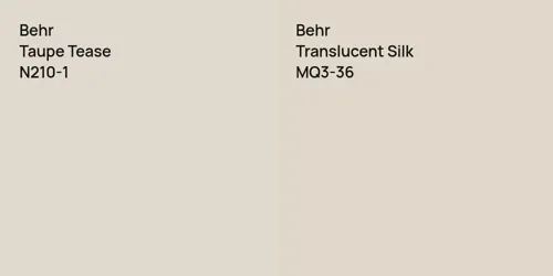 N210-1 Taupe Tease vs MQ3-36 Translucent Silk