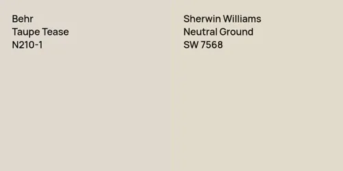 N210-1 Taupe Tease vs SW 7568 Neutral Ground