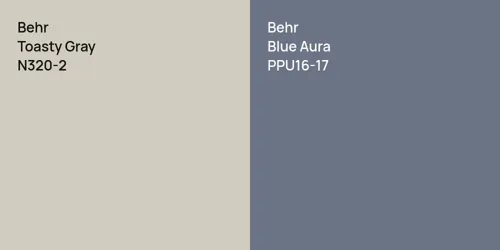 N320-2 Toasty Gray vs PPU16-17 Blue Aura