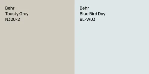 N320-2 Toasty Gray vs BL-W03 Blue Bird Day